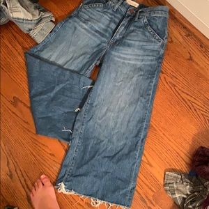 Madewell Jeans - Madewell wide leg crop jeans Madewell Jeans - Madewell wide leg crop jeans
